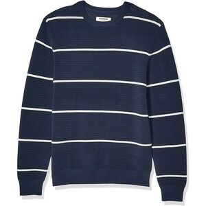 Goodthreads Men's Soft Cotton Ottoman Stitch Crewneck Sweater size M